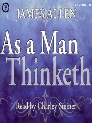 cover image of As a Man Thinketh